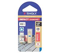 TIVOLY 11523220001 - Set di 3 punte per avvitatore diamantate Impact Torsion per viti Pozidriv Pz1-2-3 cacciaviti