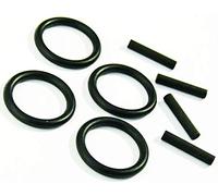Tivoly 11591120003 - Set di coppiglie e guarnizioni per bussole 1/2" da 21 a 32 mm, colore: Nero