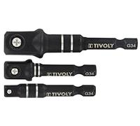 TIVOLY 11591120008 3 Impact - Set di porta bussola 1/4" 3/8" 1/2"