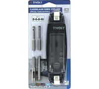TIVOLY - Kit guida per trapano ad acqua per trapano diamantato Ø5 mm a Ø15 mm + punte diamantate ad acqua per arenaria ceramica Ø5-6-8-10 mm