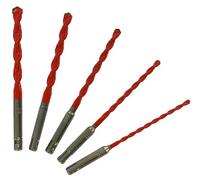 TIVOLY - Set di punte 2 in 1 per calcestruzzo/piastrelle ad alte prestazioni Ø5-6-8-10-12 mm - Foratura piastrelle, terracotta, cemento vibrato e pietra - Coda SDS+ per trapano