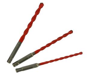 TIVOLY - Set di punte 2 in 1 per calcestruzzo/piastrelle ad alte prestazioni Ø6 - 8 - 10 mm - Foratura piastrelle, terracotta, cemento vibrato e pietra - Coda SDS+ per trapano