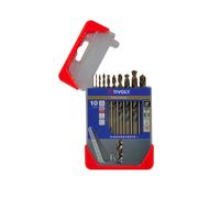 TIVOLY - Set punte per metalli ad alte performance - Speciale foratura per inox e acciai resistenti - 10 punte HSS cobalto Ø da 1 a 10 mm