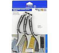 Tivoly xt20252580205 mini-brosses a mano miste per pulizia/rimozione, Grigio, Set di 3 pezzi