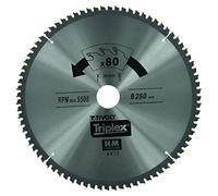 Tivoly Xt50514004476 - Lama circolare con finitura Ø 254 mm, foro 30 mm, 80 denti carburo, per sega radiale o stazionaria
