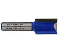 Tivoly XT60642067839 - Fresa per fresa dritta, 2 taglienti rettificati a diamante, Ø 15 mm