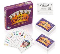 TIVUNORON Cinque corone gioco di carte - Classico gioco di famiglia per 1-7 giocatori, giochi di carte essenziali per ragazzo, carte da poker di alta qualità, per feste e serate sociali (versione