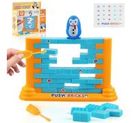 TIVUNORON Gioco del Muro dei Pinguini, Giocattolo da Parete a Blocchi di Pinguino, Giochi da Tavolo per Famiglie, Giochi di Puzzle per Feste per Bambini e Interazione Genitori-Figli