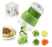 TIVUNORON Spiralizzatore di Verdure, Tagliaverdure Spiralizzatore 4 in 1, Grattugia Affettatrice Zucchina, Tagliapasta per Verdure Acciaio Inox, Grattugia per Cetrioli, Zucchini, Patata, Carota