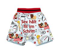 Tiwoca Boxershorts con frase sfrontata - Slip taglia unica come regali divertenti per uomini - sia come regalo di compleanno per un uomo, regalo per il fidanzato, regalo per i colleghi, Taglia unica