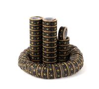 Tiwoca Decorazioni per Il 18° Compleanno - Serpentine Nero e Oro dal Design Elegante con Numero 18 - addobbi Originali e Idee Regalo Eleganti per Ragazzo e Ragazza