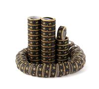 Tiwoca Decorazioni per Il 40° Compleanno - Serpentine Nero e Oro dal Design Elegante con Numero 40 - addobbi Originali e Idee Regalo Eleganti per Uomo e Donna