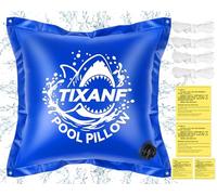 TIXANF 4 x 4 cuscini invernali per piscina, spessore 0,4 mm, in PVC, per piscine fuori terra, kit invernale per chiusura piscina, corda e toppa inclusi