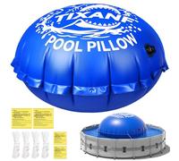 TIXANF 6 x 6 cuscini invernali per piscina, spessore 0,4 mm, in PVC, per piscine fuori terra, kit invernale per chiusura piscina, corda e toppa inclusi, rotondo
