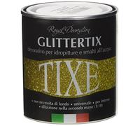 TIXE Glittertix Additivo Glitter per Pittura - Effetto Luminoso e Brillante per Superfici Decorate, Argento 250 ml