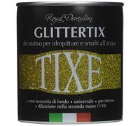 TIXE Glittertix Additivo Glitter per Pittura - Effetto Luminoso e Brillante per Superfici Decorate, Blu 250 ml