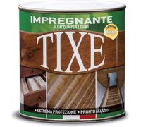 Tixe Impregnante per Legno all'Acqua Vernice Protettiva e Decorativa per Legno Esterna e Interna 2,5 lt (Noce Chiaro)