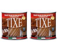 TIXE Impregnante Protettivo per Legno - Vernice per Trattamenti e Finiture Resistenti, Noce Chiaro 750 ml (Confezione da 2)