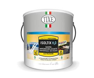 TIXE Isoltix H2O - Guaina Impermeabilizzante Universale ad Acqua per Balconi e Terrazze, BIANCO 04 KG