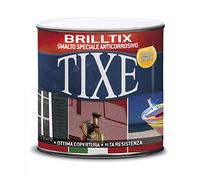 TIXE Smalto a Solvente Brilltix Micaceo | Smalto Ferromicaceo a Solvente, Vernice con Finitura Liscia e Satinata, Uniforme e Compatta, Alta Resistenza | 750 ml | Antracite | Made in Italy (104.632)