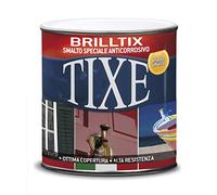 TIXE Smalto a Solvente Brilltix | Vernice a Solvente con Finitura Lucida e Brillante, Uniforme e Compatta, Alta Resistenza | 375 ml | Bianco Lucido | Made in Italy (104.401)