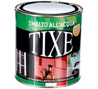 TIXE Smalto all'Acqua - Finitura Lucida e Resistente per Legno e Metallo, Bianco Brillante 500 ML