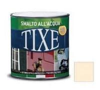 TIXE Smalto all'Acqua - Finitura Lucida e Resistente per Legno e Metallo, BIANCO OPACO 125 ML