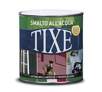TIXE Smalto all'Acqua - Finitura Lucida e Resistente per Legno e Metallo, BIANCO OPACO 500 ML