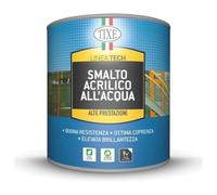 TIXE Smalto all'Acqua per Legno e Ferro TIXETECH | Smalto all'Acqua Finitura Resistente per Legno e Ferro ad Alta Copertura | 2.5 Lt | Nero Opaco | Made in Italy