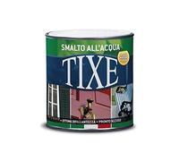 TIXE Smalto all'Acqua per Legno e Metallo | Vernice all'Acqua Pronto all'Uso, Resistente Copertura Lucida o Opaca | 125 ml | Nero Opaco | Made in Italy