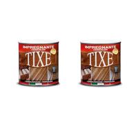 TIXE Vernice per Legno, Noce Scuro, Semi-lucido, 750 ml (Confezione da 2)