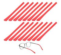 TIXIPEM 8 paia di cuscinetti antiscivolo in silicone per orecchie dietro l'orecchio, rosso