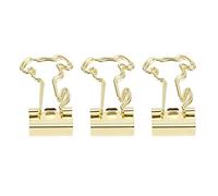 Tixiyu 100 Graziose Clamp/Holder per Raccoglitori per Cani, Forte Forza di Serraggio per Documenti, per Bambini, Pinze Metalliche per L'organizzazione