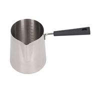 Tixiyu 201 Brocca per Schiumare il Latte in Acciaio Inossidabile Manico Lungo Facile da Pulire Brocca da caffè Piccola e Compatta per il Latte (900 ml)