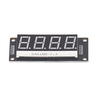 Tixiyu 4 Pezzi Modulo Display Digitale a LED Struttura Stabile 4 Bit 7 Segmenti Driver IC TM1637 per Progetto Fai da Te (MRA172B Blu)