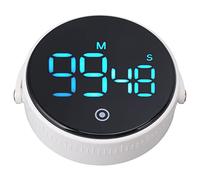 Tixiyu Ampio Display, Timer da Digitale, Promemoria Silenzioso, per Cucinare in Risparmio Energetico, per il Fitness, 3,25 Once (Bianco)