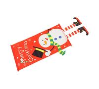 Tixiyu Bandiere a Sospensione per il Pupazzo di di Natale Decorazioni Banner per il Negozio di Scuola di Casa con Materiale in Legno di Stoffa 80 Cm X 43 Cm