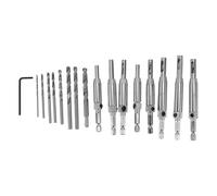 Tixiyu Bit di Trapano Self-centrali Set 16pc Kit per Trapano a Cerniere con 8 Dimensioni 5/64in-1/4 Pollici Esagonali per le Porte delle Porte della Lavorazione del Legno Finestre