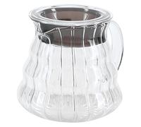Tixiyu Caffettiera in Vetro Borosilicato Bollitore Teiera Server da caffè Resistente Al Calore per L'home Office (300 ml)
