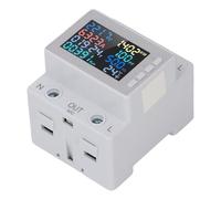 Tixiyu Contatore di Energia Digitale Monofase Voltmetro Amperometro Accurato per Test Sull'utilizzo dell'elettricità, con Retroilluminazione, per il Controllo di più Persone