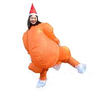 Tixiyu Costume Gonfiabile Natalizio Gonfiabile Gonfiabile Costume Fa Scoppiare Costume Tacchino 150-195 Cm Polyester Retardant Facile da Gonfiare con il Ventilatore a Batteria