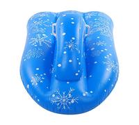 Tixiyu Giocattolo Gonfiabile per Auto da Sci per Bambini per Supporti Acquatici Invernali Estivi, Zattera da Snowboard per Bambini Blu in Materiale PVC Ad Alta Elasticità per 15-35 Anni