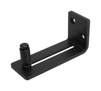 Tixiyu Guida per Pavimento Scorrevole per Fienile Resistente All'erosione Design Elegante Verniciato a Polvere Nera Installazione Semplice per Porte Fino a 3-11/16 Pollici