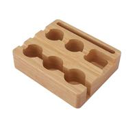 Tixiyu Kit di Ricarica per Capsule di caffè con Supporto in Legno Set di Coperchi in Foglio di Alluminio da 60 Pezzi Facile da Usare per i Baristi Domestici