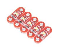 Tixiyu Kit Fai da Te Modulo LED LilyPad Bianco per, Comodi LED Montati su Superficie per la Progettazione, 50 Indossabili per Progetti Creativi, Tensione di Lavoro 3~5 V