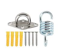 Tixiyu Kit per Appendere Al Soffitto, in Acciaio Inox Resistente, capacità di 551 Libbre, per Amaca da Yoga, Altalene, Staffa di Sospensione, Gancio per Trave del Tetto, Camera da Letto, Altalena per