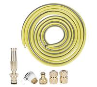 Tixiyu Kit spruzzatore ad alta pressione da giardino con ugello in ottone per irrigazione e lavaggio auto, tubo da 5 m incluso