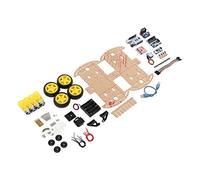 Tixiyu Kit Telaio per Auto Robot con Tracciamento Intelligente con Componenti Affidabili per il Fai da Te, Dotato di Interruttore per gli Appassionati di Robotica, Materiale Dash per L'istruzione STEM