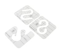 Tixiyu Modello per Trapuntatura in Acrilico Righelli Modelli per Trapunta a Movimento Libero Trasparenti Pratiche Linee di Allineamento per gli Appassionati di Quilting