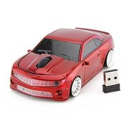Tixiyu Mouse per Auto Mouse per Computer con Sensore Wireless Ad Alta Precisione per Laptop, 2.4G a Forma di Auto Sportiva Cool Plug and Play per Ufficio e Giochi (#2)